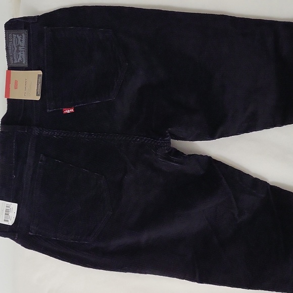 Levi's 711 Ribbed Black Women's Jeans - Picture 7 of 7